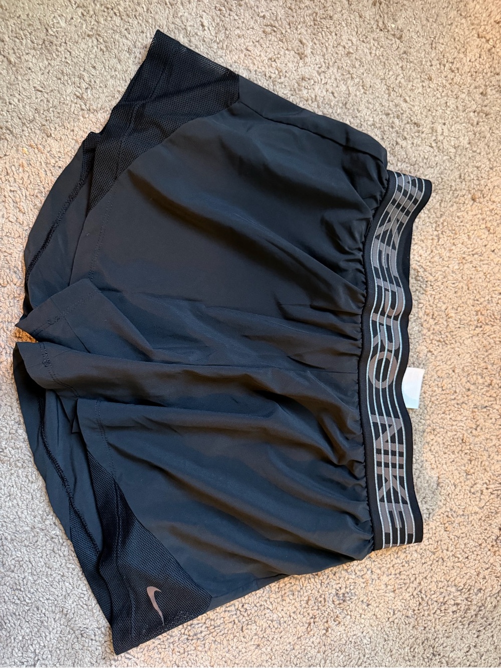 Nike Pro Dri-Fit Black Shorts with Mesh Side Panels - Picture 2 of 4